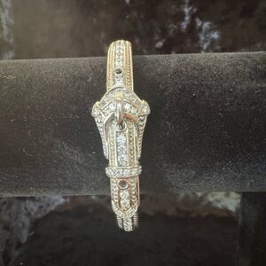 Victoria Wieck Sterling Buckle Hinge Bangle Bracelet Host Pick 🥳